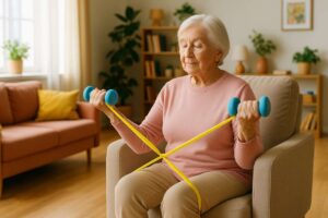 4 ćwiczenia na siedząco, które odbudują mięśnie szybciej niż siłownia po 60-tce