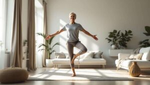 3 ćwiczenia na stojąco poprawiające równowagę — wystarczy 4 minuty dziennie po 55-tce