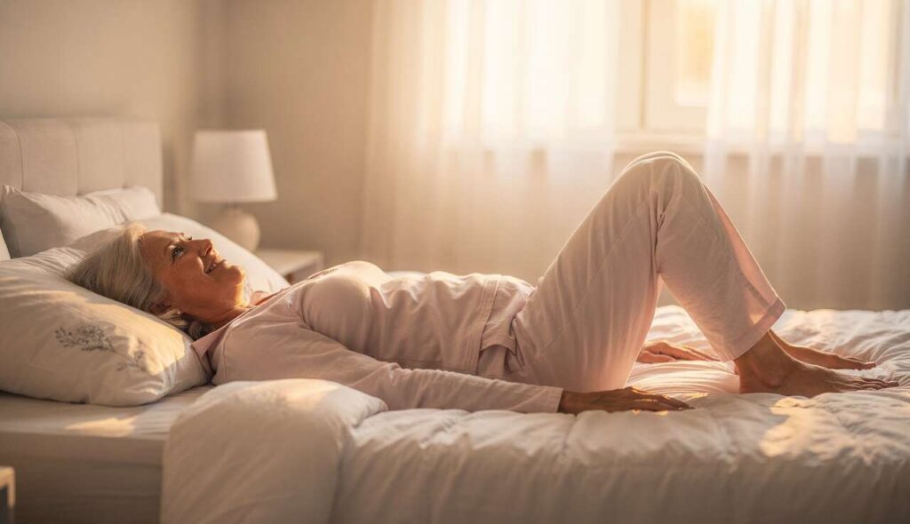 8 minut dziennie w łóżku — te ćwiczenia wzmacniają biodra lepiej niż przysiady po 60-tce