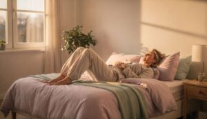 4 poranne ćwiczenia w łóżku, które wzmacniają core skuteczniej niż deska po 55-tce