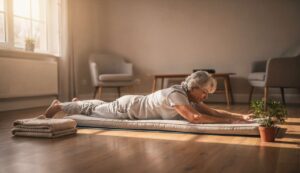 3 ćwiczenia Pilates na macie, które redukują ból bioder skuteczniej niż leki po 60. roku życia