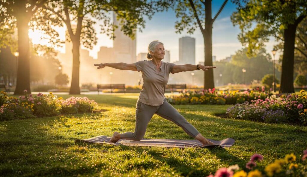 7-minutowy trening w parku, który zastępuje siłownię po 55-tce — bez sprzętu i bez biegania