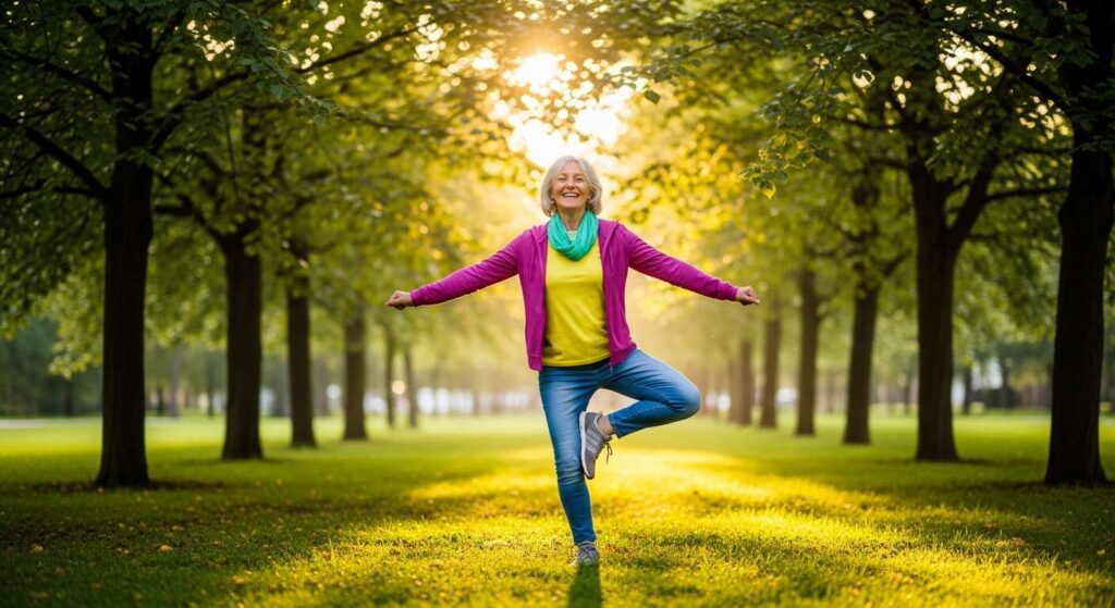 Test równowagi po 60-tce: jeśli wytrzymasz 20 sekund na jednej nodze, Twoje ryzyko upadku jest niskie